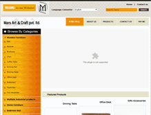 Tablet Screenshot of marsartncraft.com